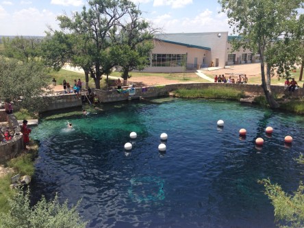 The Blue Hole is a popular scuba diving spot.