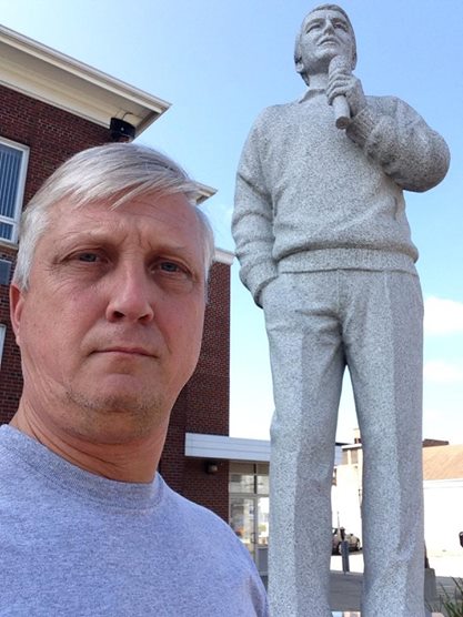 Your author and Perry Como. 